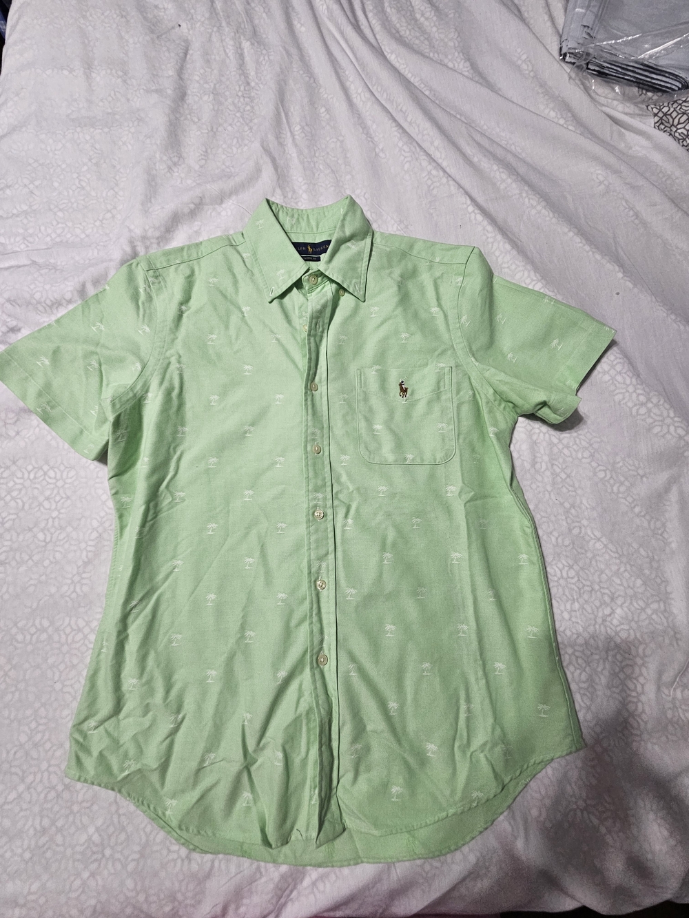 Polo by Ralph Lauren Green Short-Sleeve Button-Up Shirt